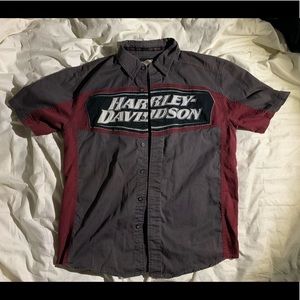 Rare red and grey Harley Davidson Shirt